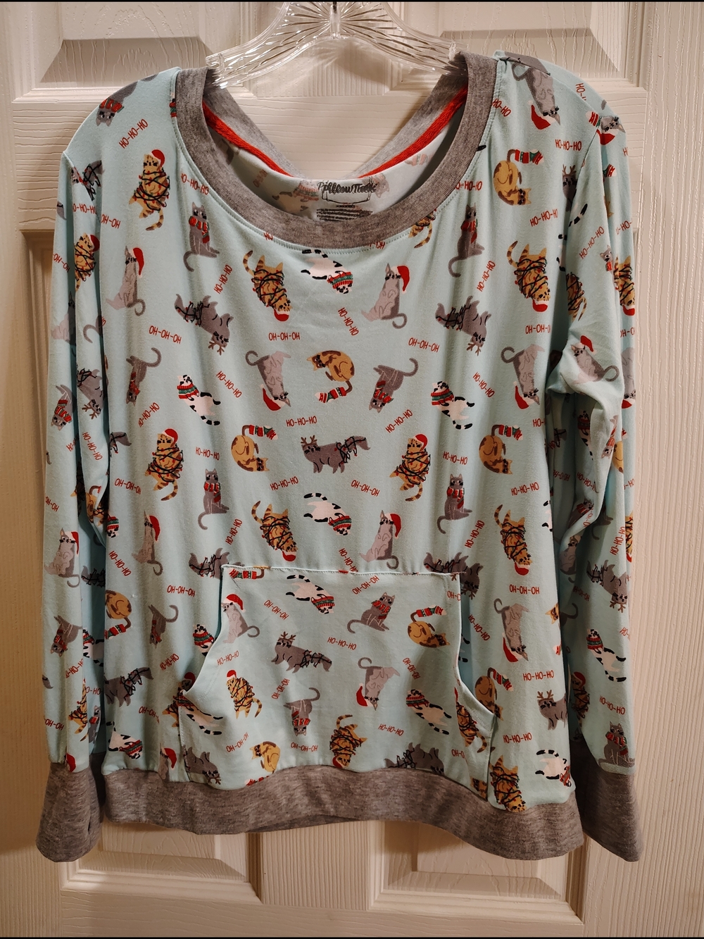 Christmas Cat PJ Top